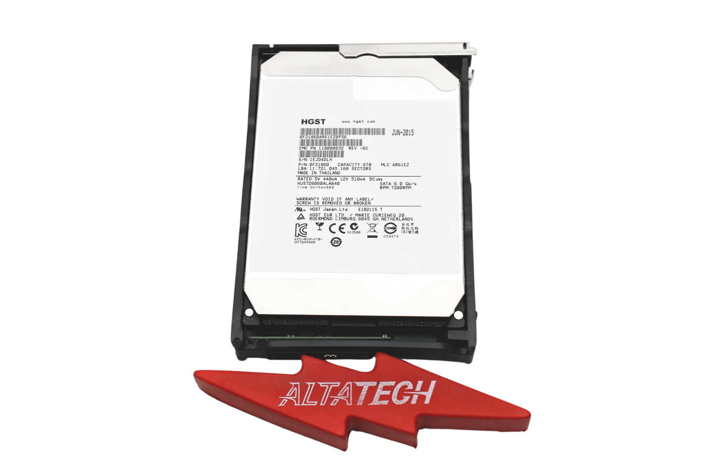 EMC 118000032 6TB 7.2K SATA 3.5 6G HD400, Used