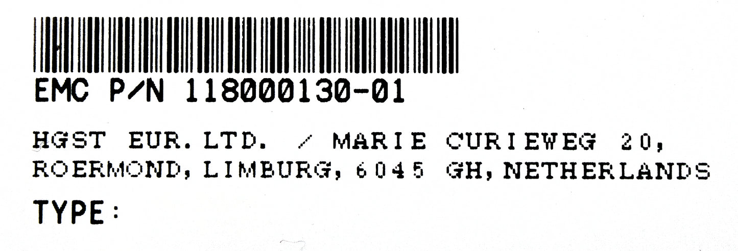EMC 118000130-01 800GB SSD SAS 3.5 Hybrid 12G, Used