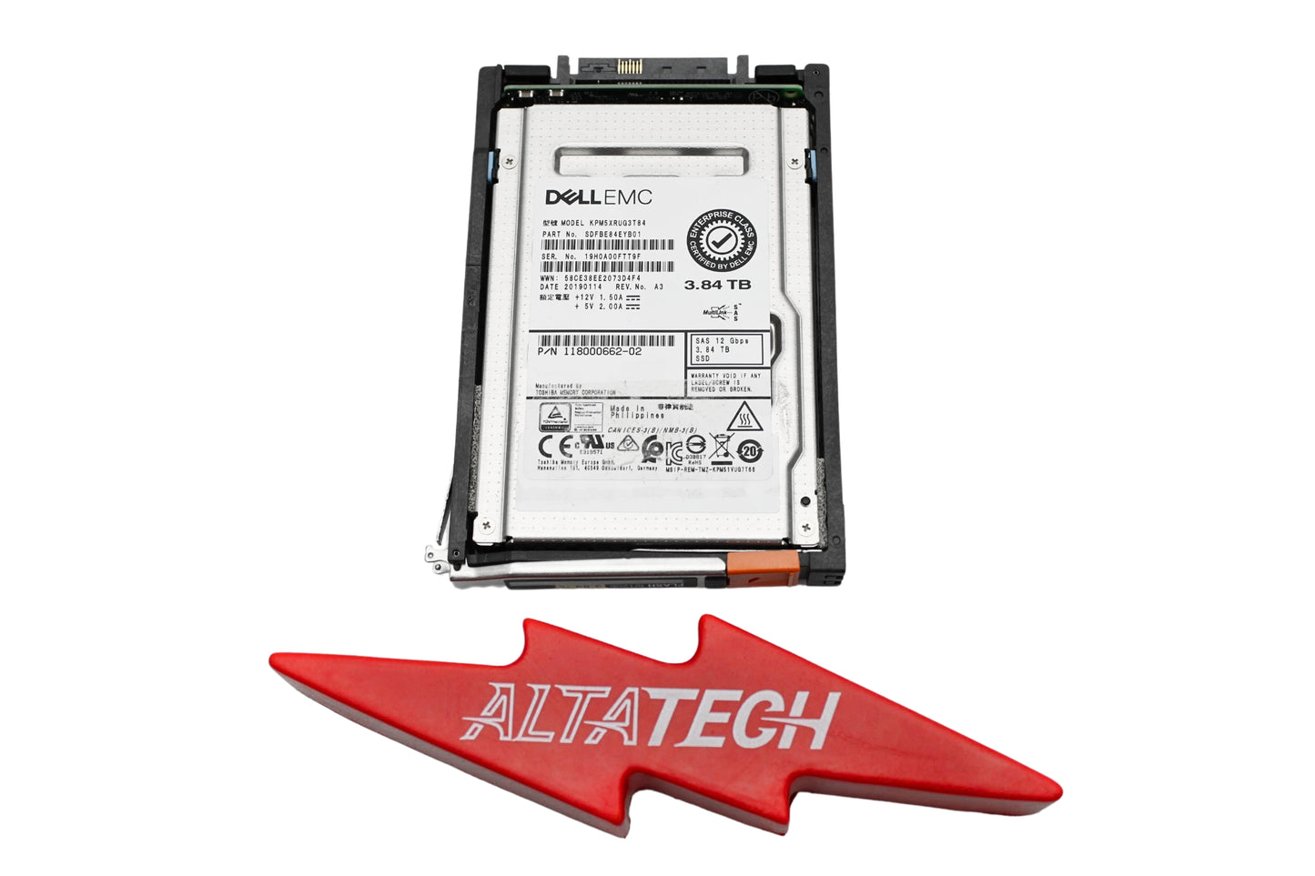 EMC 118000662-02 3.84TB SSD SAS 2.5 12G, Used