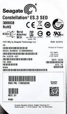 EMC 1C2278-037-ISILON 3TB 7.2K SAS 3.5 6G SED ISILON, Used