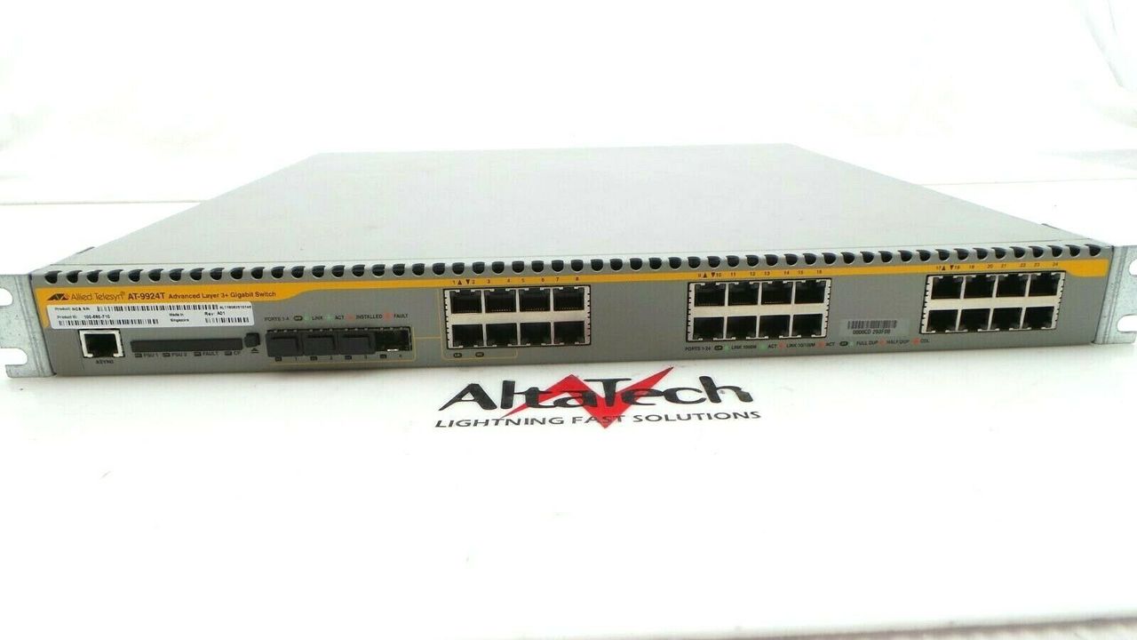 EMC AT-9924T Allied Telesyn 24-Port Advanced Layer 3 Switch, Used