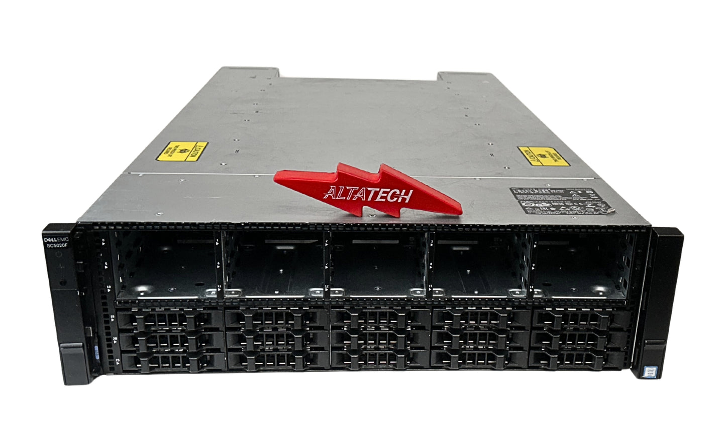 EMC SC5020F_15x3.84TB SC5020F w/ 16G Controllers 15 x 3.84TB SSD's, Used
