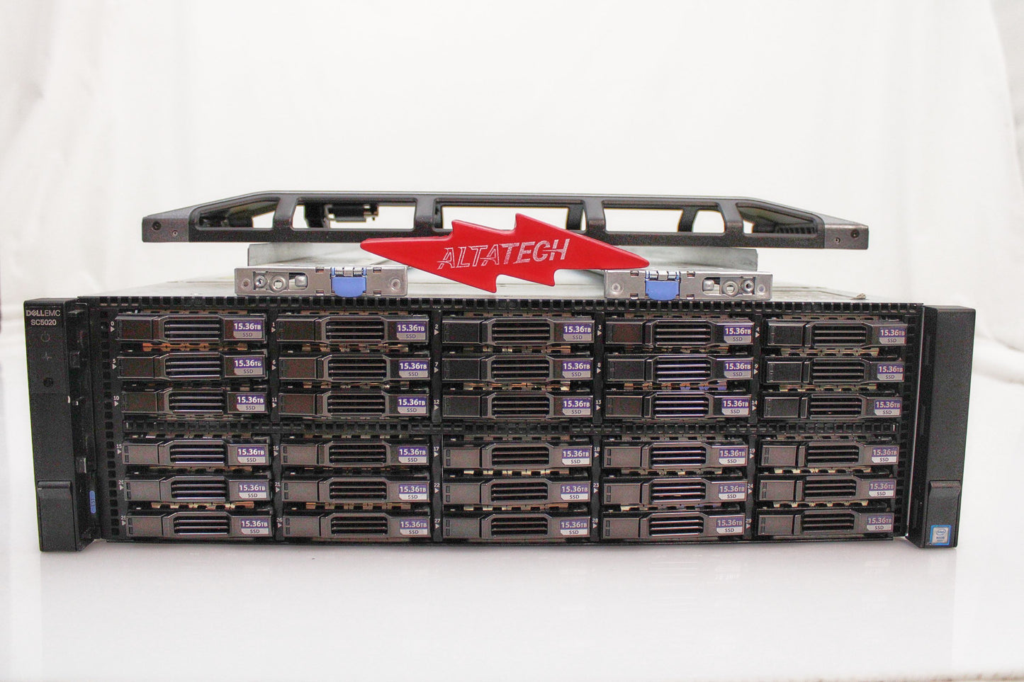 EMC SC5020F_30x15.36TB SC5020F w/ 16G Controllers 30 x 15.36TB SSD's, Used