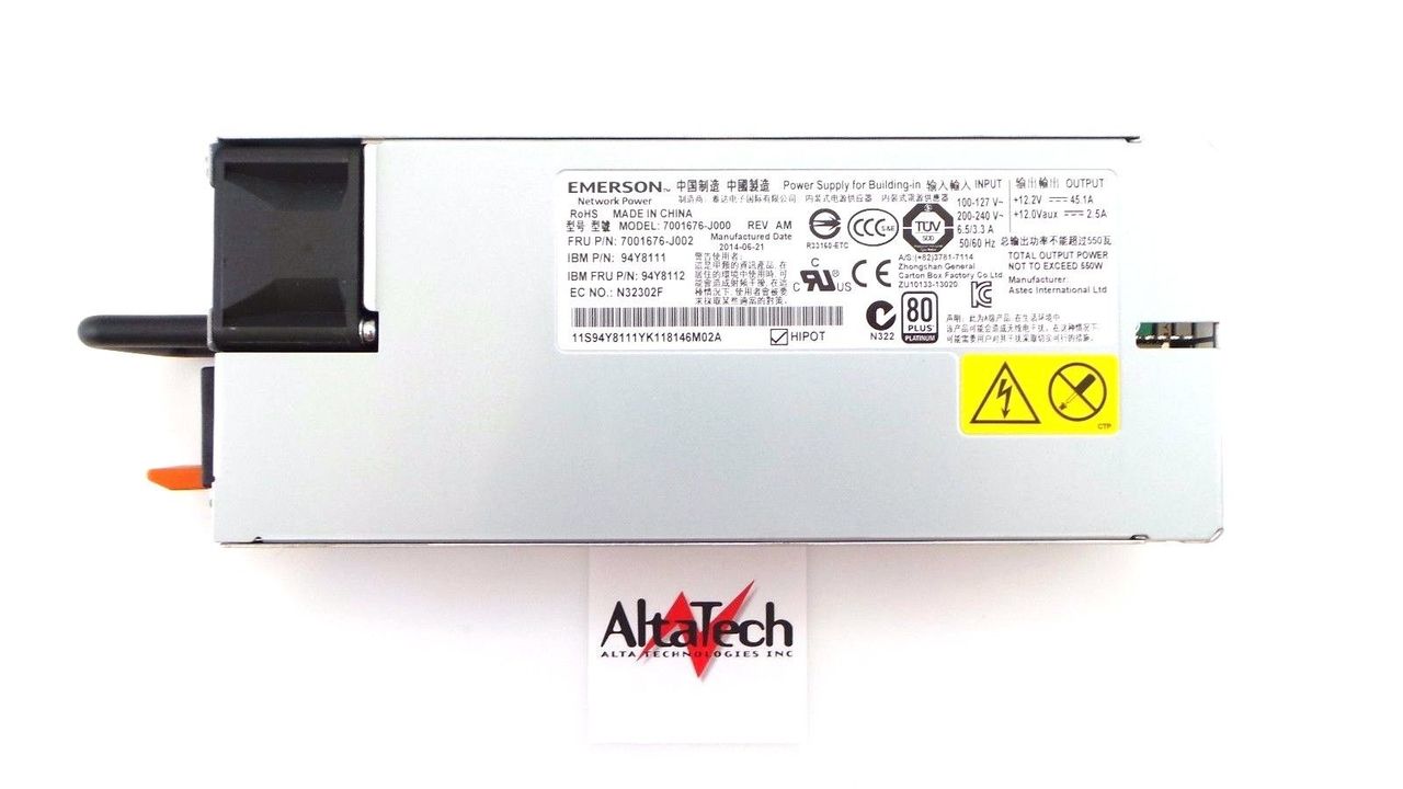 Emerson 94Y8112 550W Power Supply Unit, Used