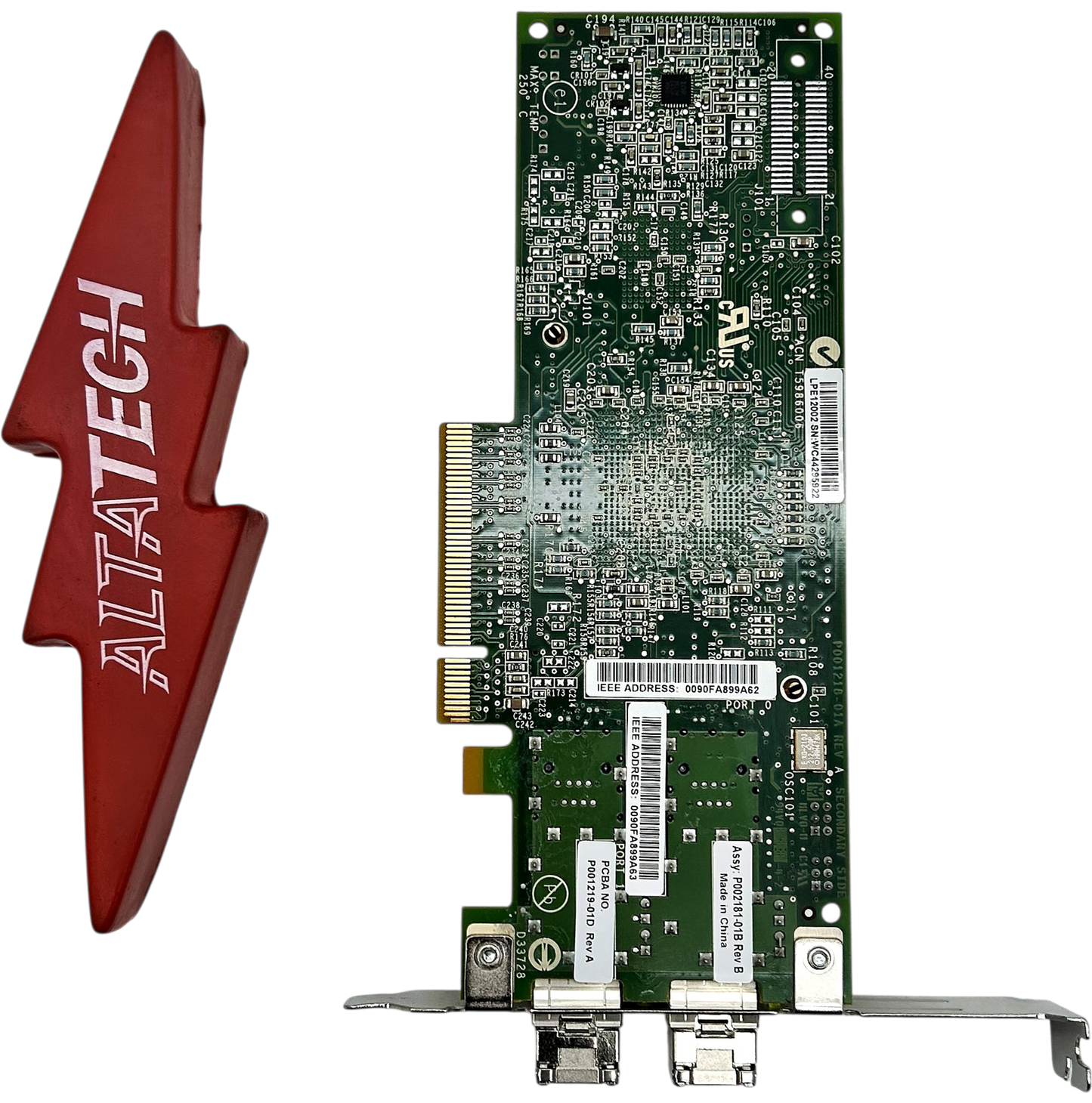 Emulex P002181-01B EMULEX 8GB DUAL PORT PCI-E, Used