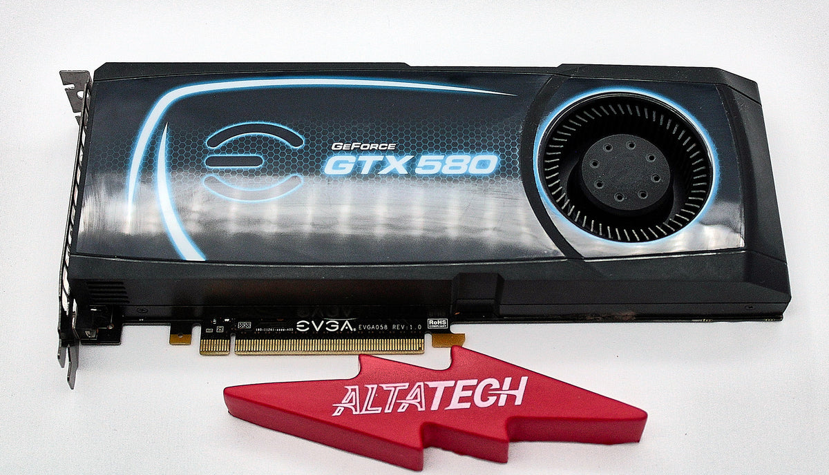 EVGA 015-P3-1580-AR NVIDIA GeForce GTX 580 1.5GB 2x l DVI-I,1x HDMI 1.4a FH PCIE, Used