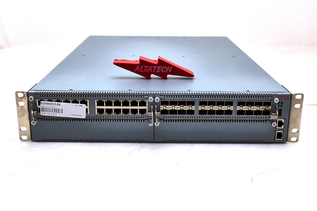 Extreme EC84000X2-E6 AVAYA VIRTUAL SERVICES PLATFORM 8404C SWITCH CHASSIS, Used