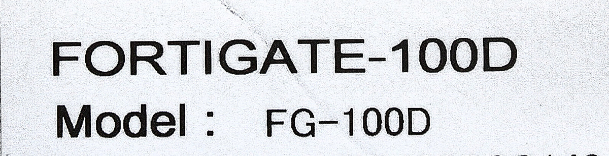 Fortinet FG-100D Fortigate Firewall Security Appliance, Used