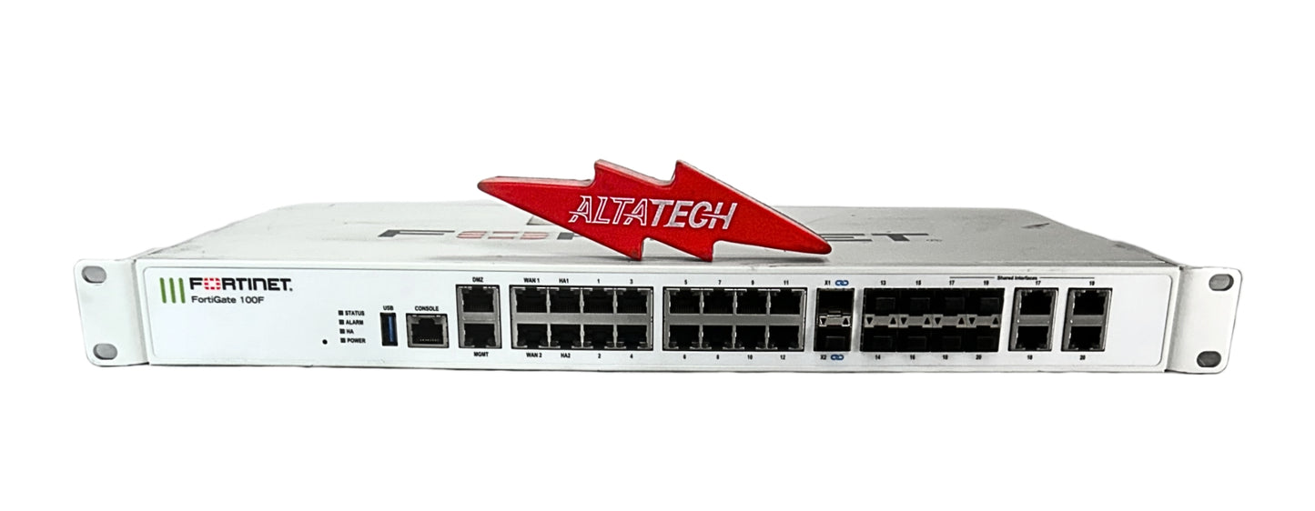 Fortinet FG-100F FortiGate-100F Network Firewall Appliance, Used