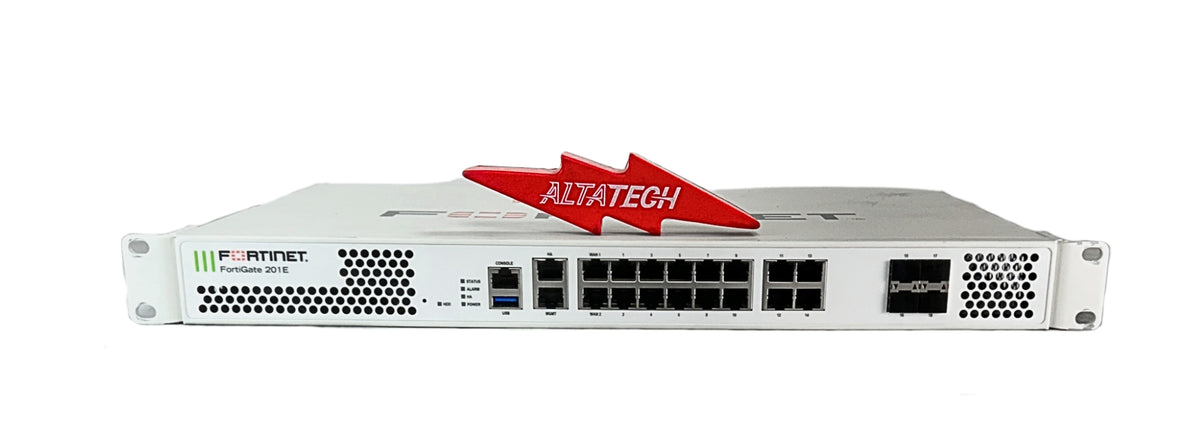 Fortinet FG-201E 14 Port GbE 4 Port SFP Security Firewall, Used