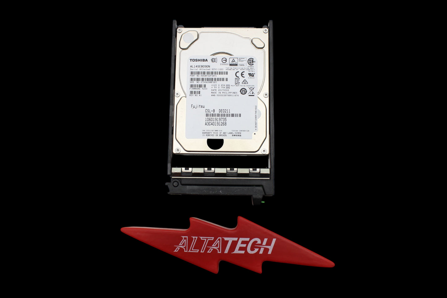 Fujitsu 10601919735 900GB 10K SAS 2.5 12G HDD, Used