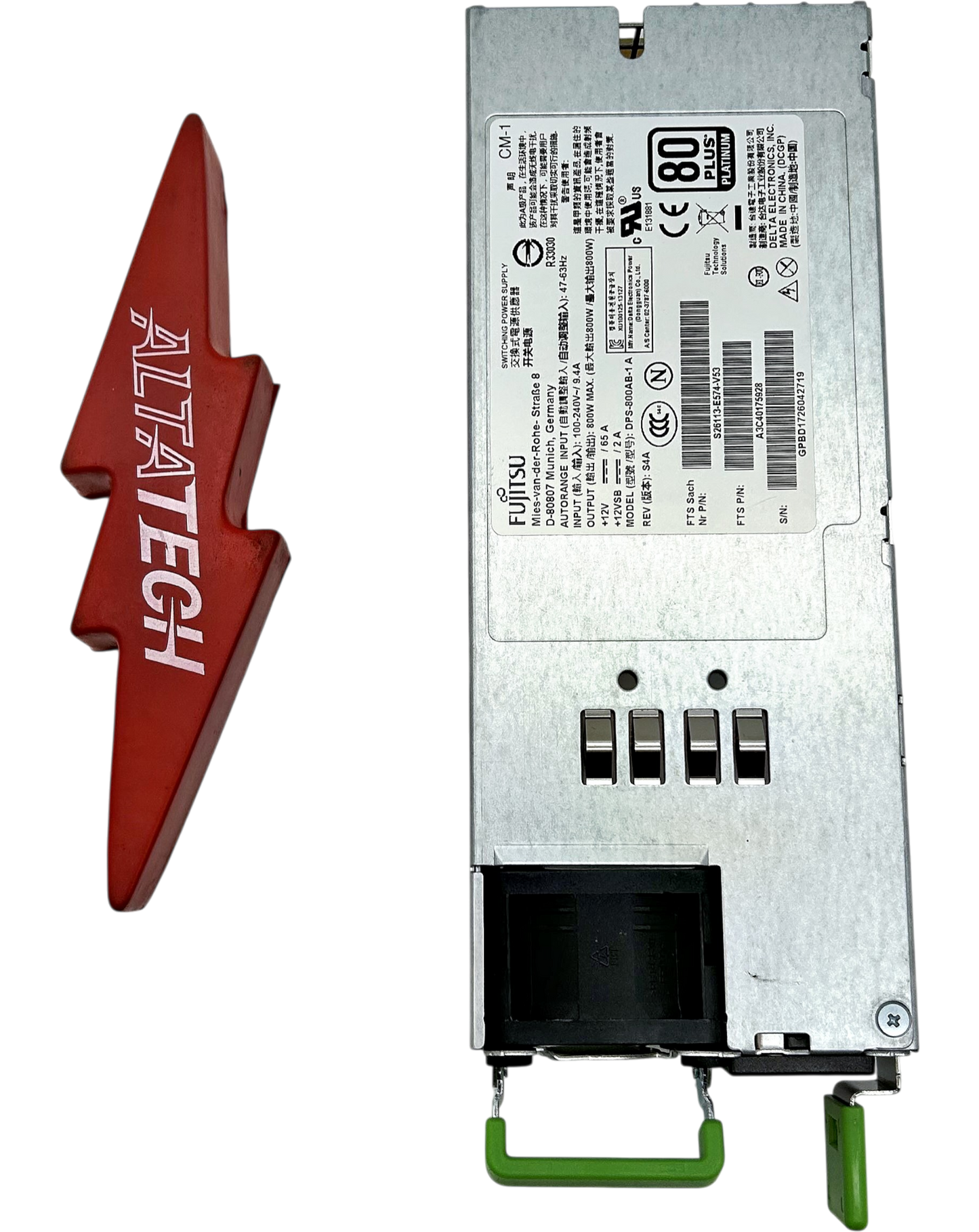 Fujitsu DPS-800AB-1 800W Power Supply for RX2530 M1, Used