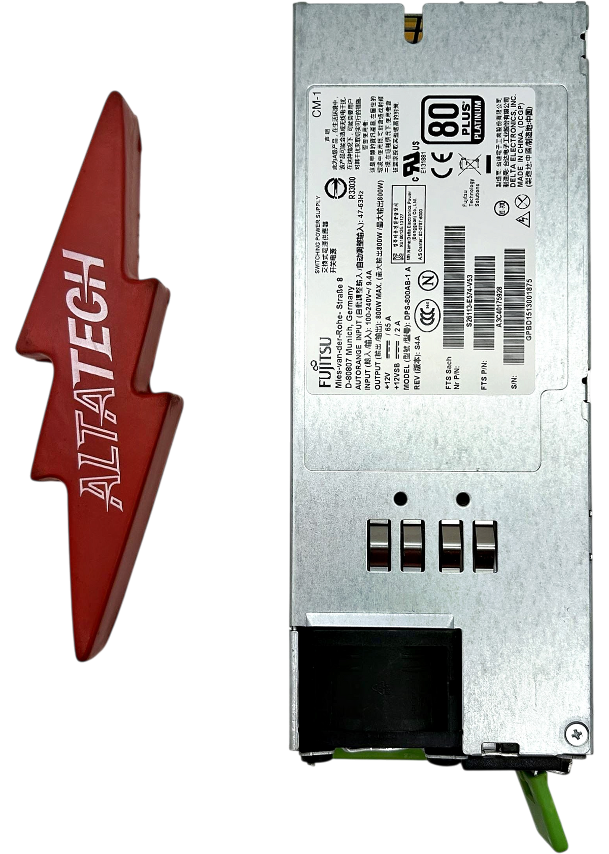 Fujitsu S26113-E574-V53 800W Power Supply for RX2530 M1, Used