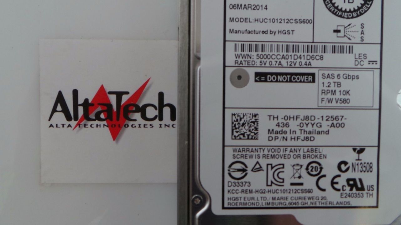 Hitachi 0B28482 EqualLogic 1.2TB 10K SAS 2.5" 6G, Used