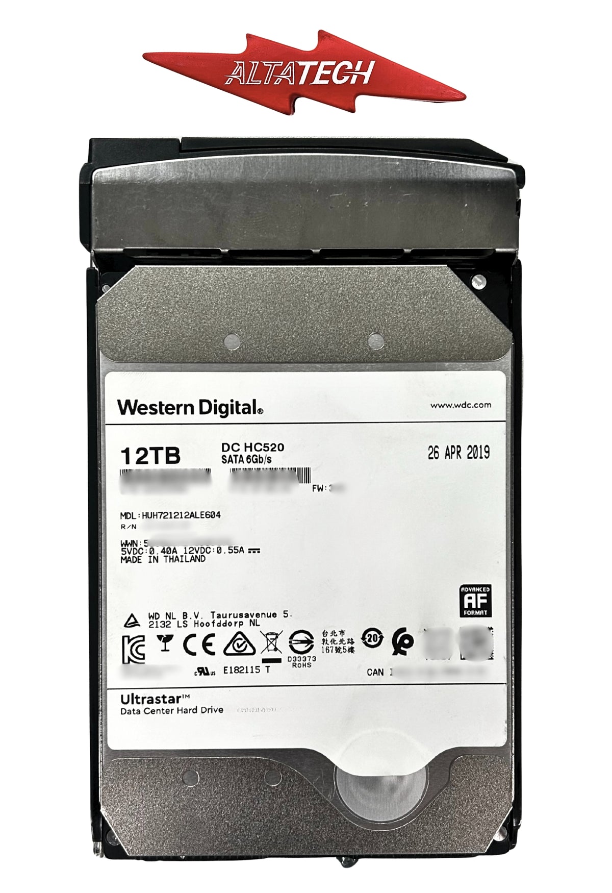Hitachi HUH721212ALE604 HGST 12TB 7.2K RPM 3.5" LFF 6GB/s SATA  , Used