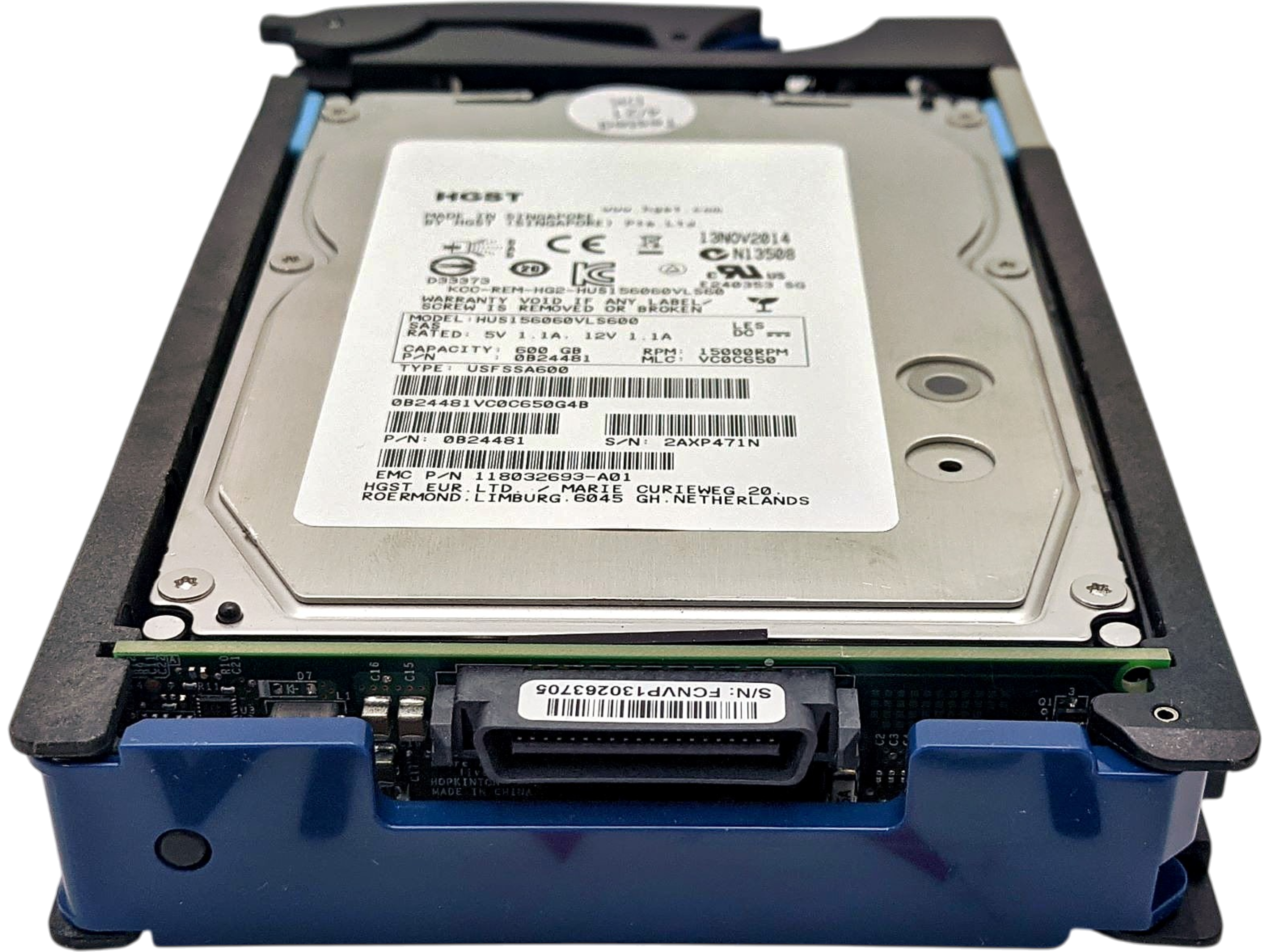 Hitachi HUS156060VLS60 600GB 15K SAS 3.5 6G HDD EMC 00504967