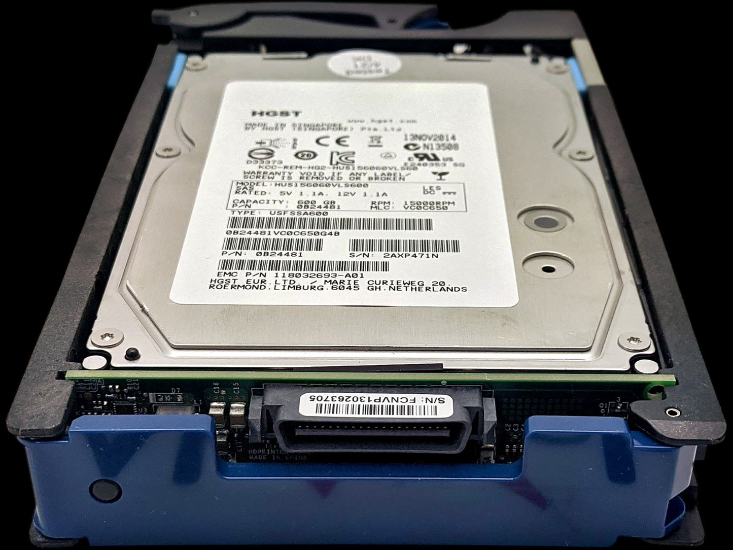 Hitachi HUS156060VLS600 600GB 15K SAS 3.5 6G, Used