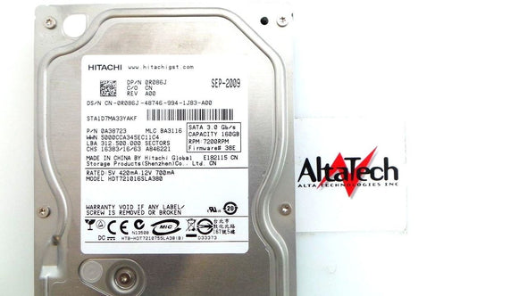 Hitachi R086J 160GB 7.2K SATA 3.5" Hard Drive, Used