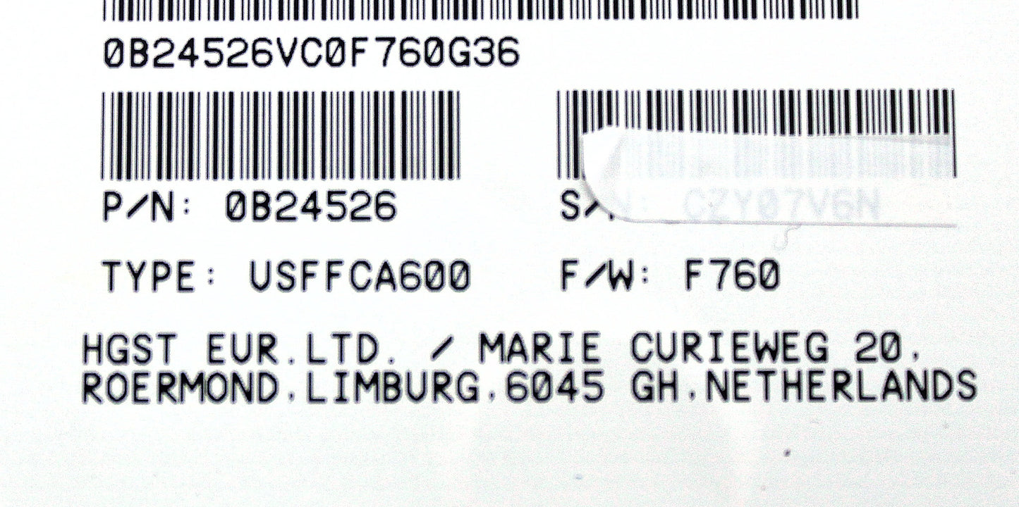 HP 0B24526 600GB 15K LFF FC HDD (3PAR), Used