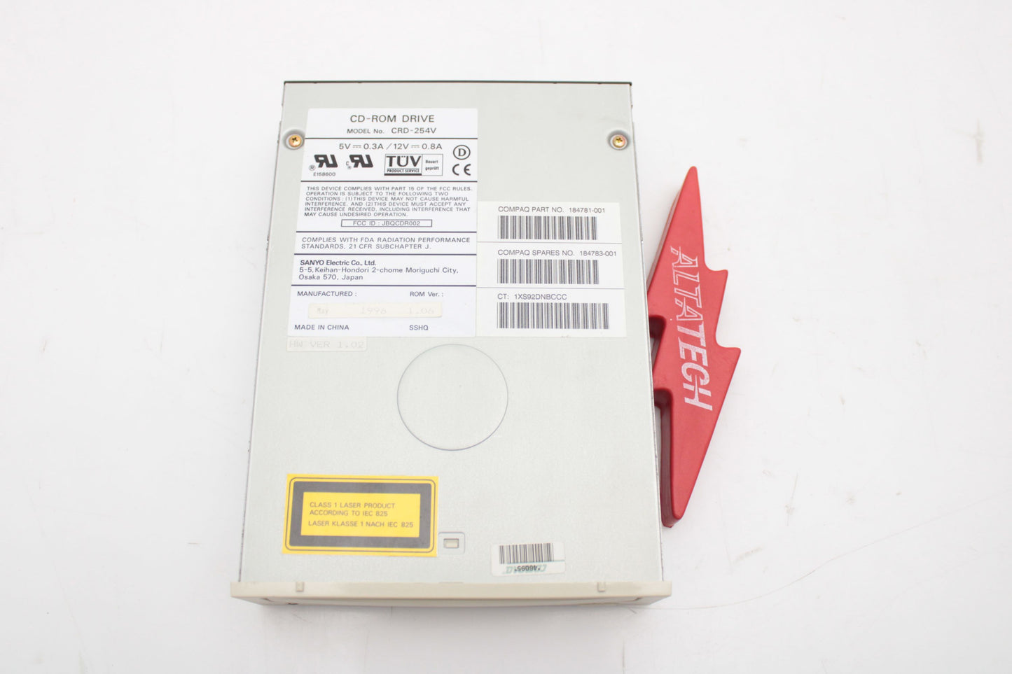 HP 184783-001 184783-001 HP SCSI CD-ROM DRIVE, Used