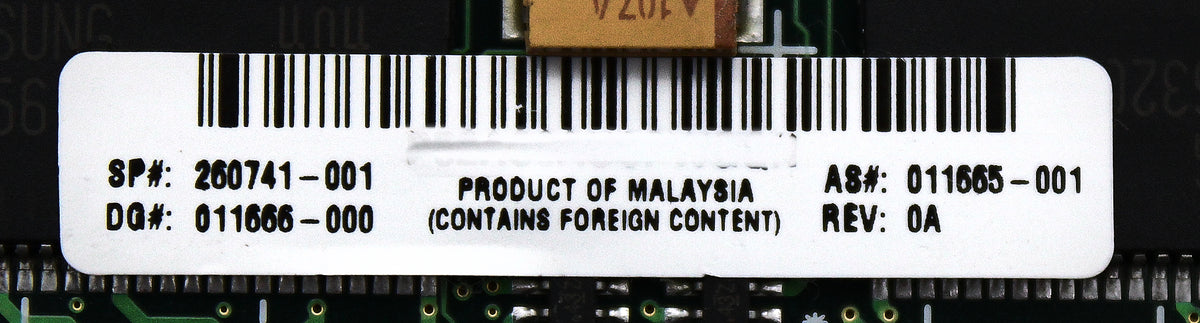 HP 260741-001 64MB CACHE MODULE, Used