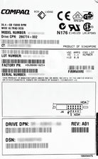 HP 286774-002 36.4GB 15K U3 SCSI, Used