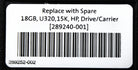HP 289240-001/TRAY Drive Tray For 289240-001, Used