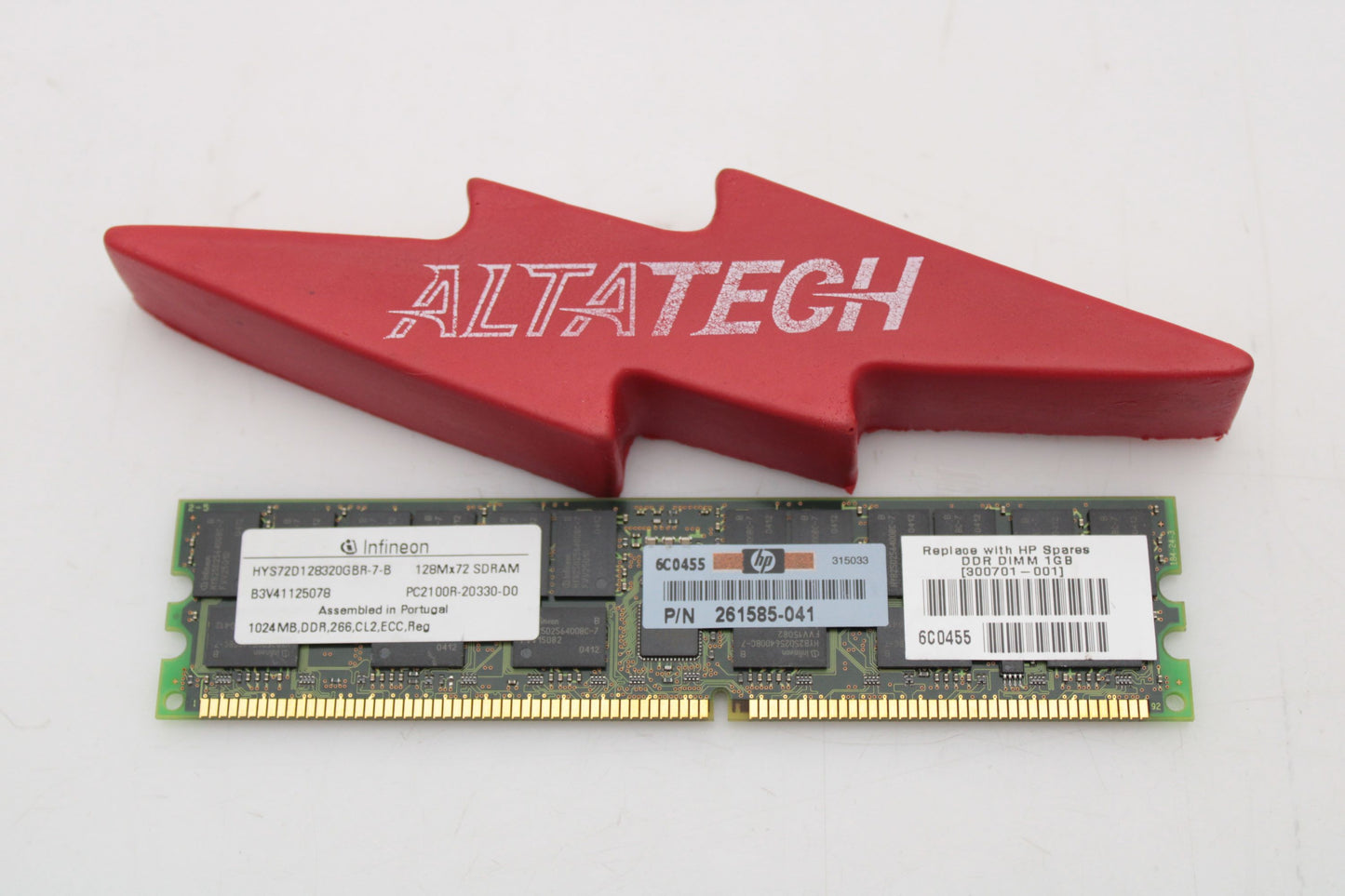 HP 300701-001 1GB DDR PC2100 ECC DIMM RAM Server Memory, Used