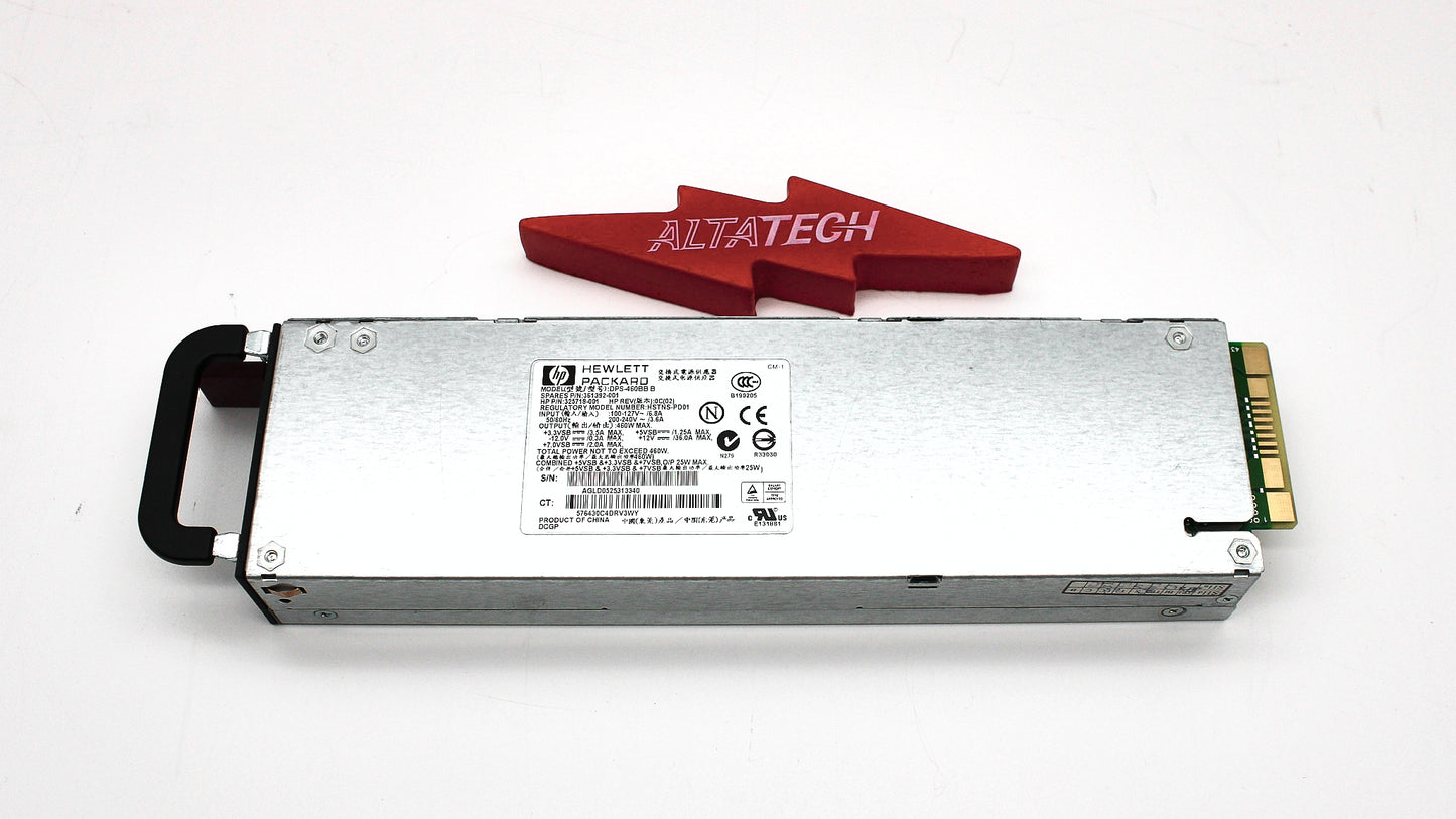 HP 325718-001 DL360 G4 460W POWER SUPPL, Used
