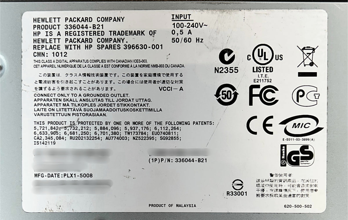 HP 336044-B21 8 Port CAT5 Console Switch, Used