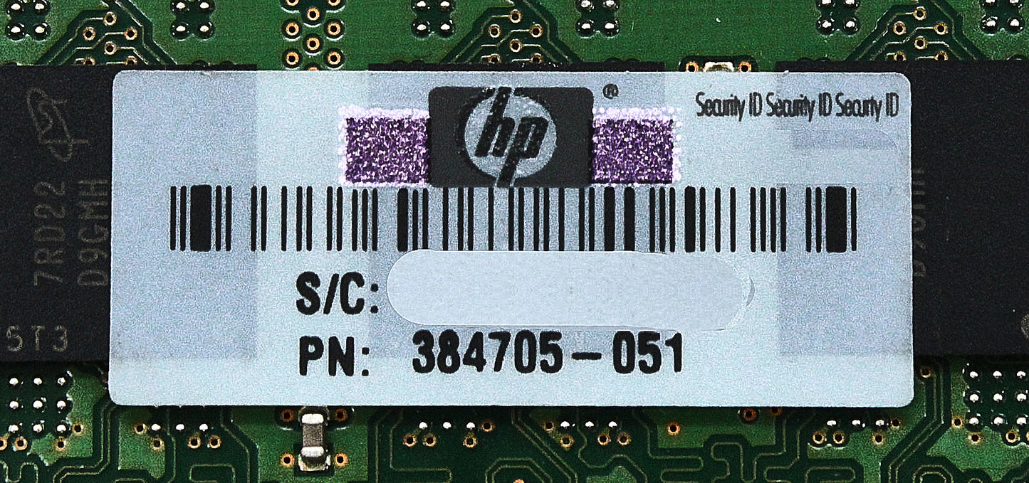 HP 384705-051 1GB PC2-5300E DDR-667 2RX8 ECC, Used