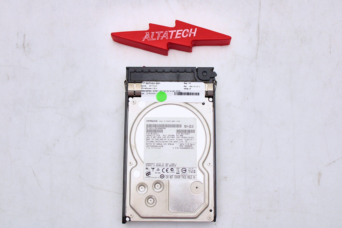 HP 397552-001 160GB 1.5G 7.2K SATA DR. (CPQ), Used