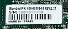 HP 410-00108-01 Riverbed Quad Port Network Adapter, Used