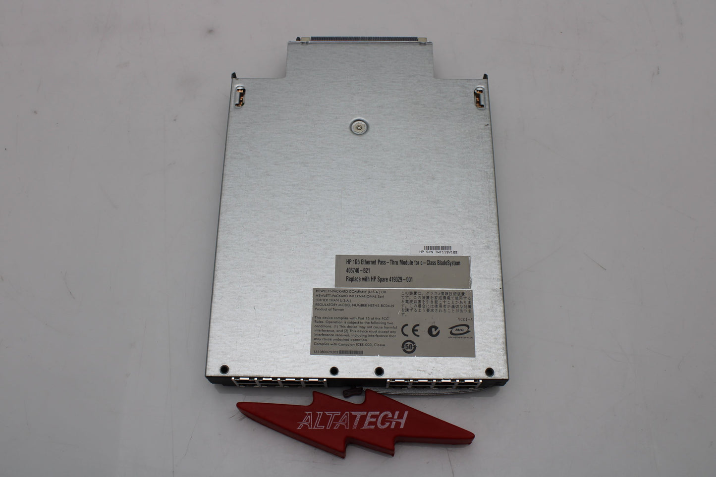 HP 419329-001 BLC 1G 16 PORT ENET PASS THRU, Used