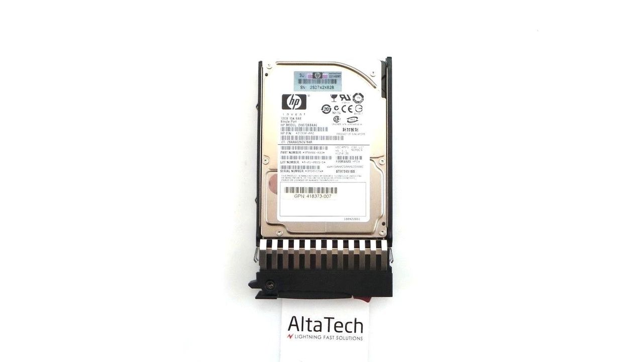 HP 432321-001 72GB 15K SAS 2.5" Hard Drive, Used