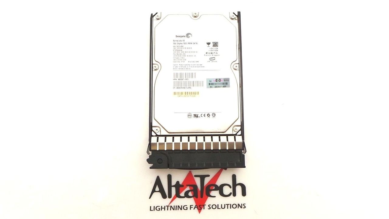 HP 432401-001 Seagate 750GB 7.2K SATA 3.5" Hard Drive, Used