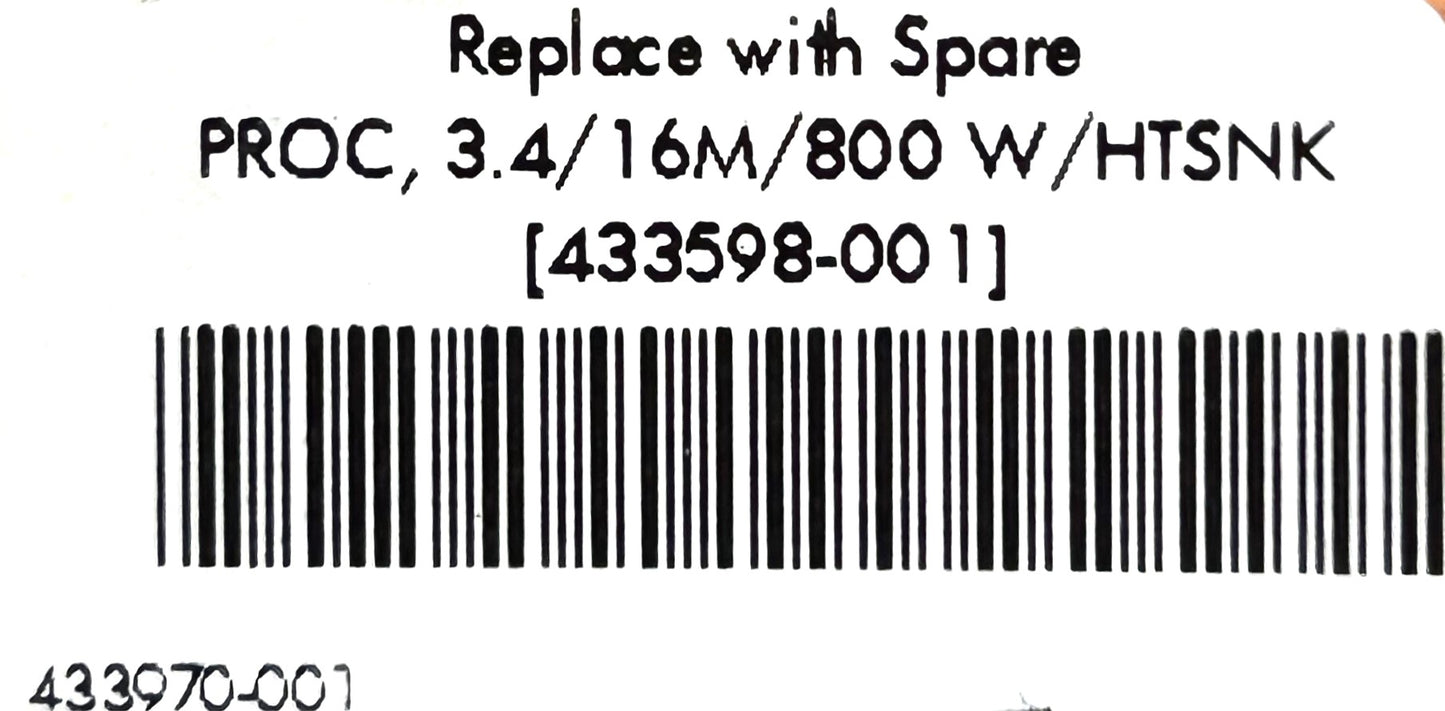 HP 433598-001 DUAL-CORE 64-BIT INTEL XEON  , Used
