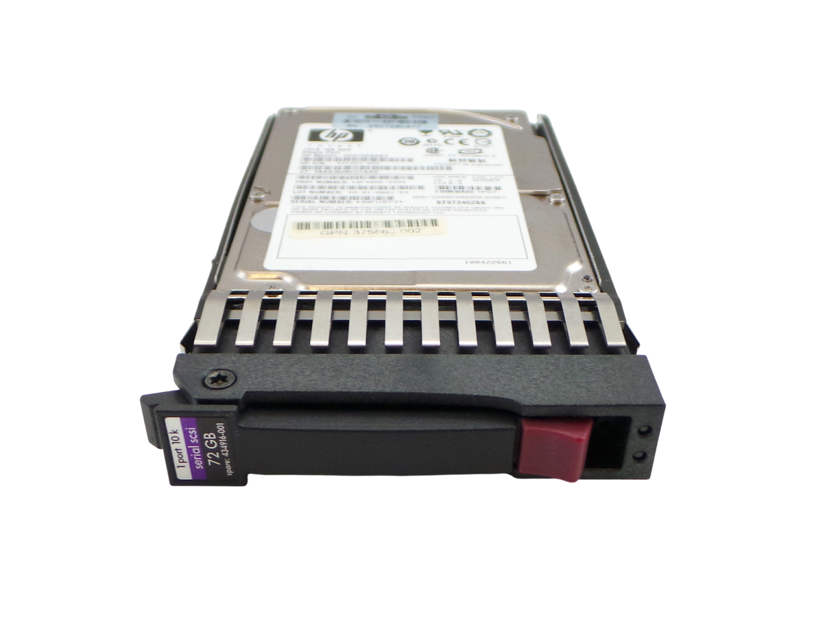 HP 434916-001 HP 72GB 10k 3g SAS SFF HDD, Used
