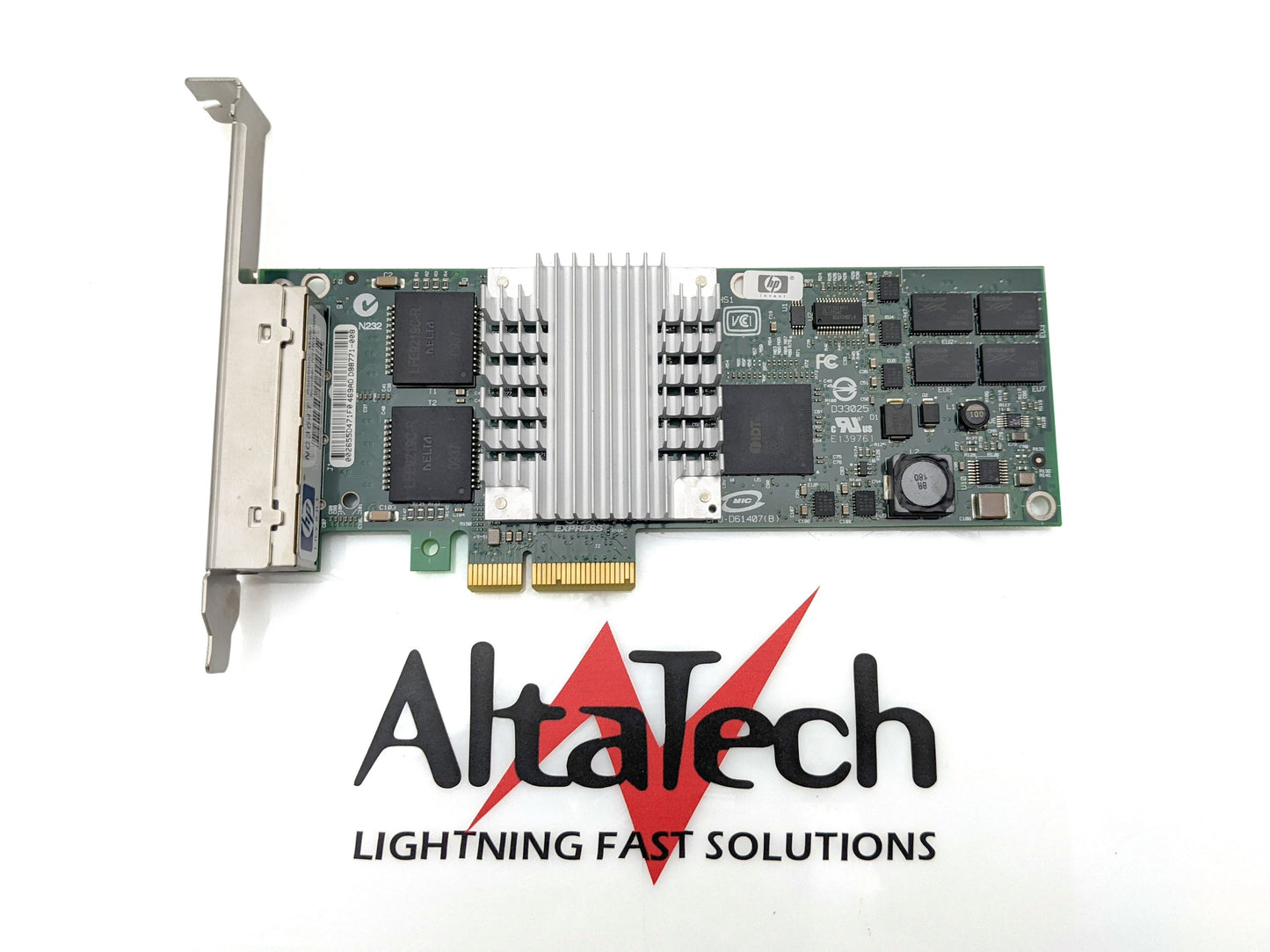 HP 436431-001 NC364T PCI-e Quad Gigabit Server Adapter for DL/ML/SL, Used
