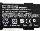 HP 462976-001_NOB 4.8V 650mAh Ni-MH Battery Backup for Smart Array P212/P410/P411 Cache Upgrade, New Open Box