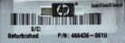 HP 466436-061 4GB PC2-5300F DDR2-667 2RX4 ECC, Used