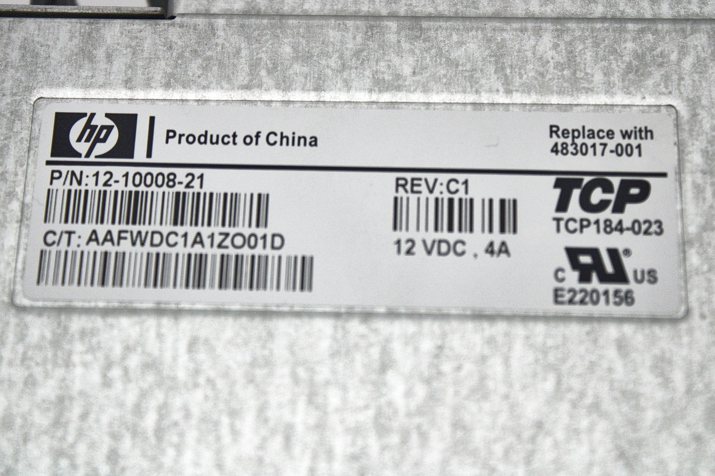 HP 483017-001 BLOWER FAN XL FOR EVA 4/6/8000, Used