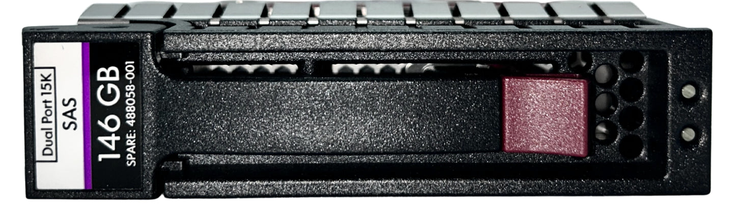 HP 488058-001 146GB 3G 15K SAS 3.5" DP HDD, Used