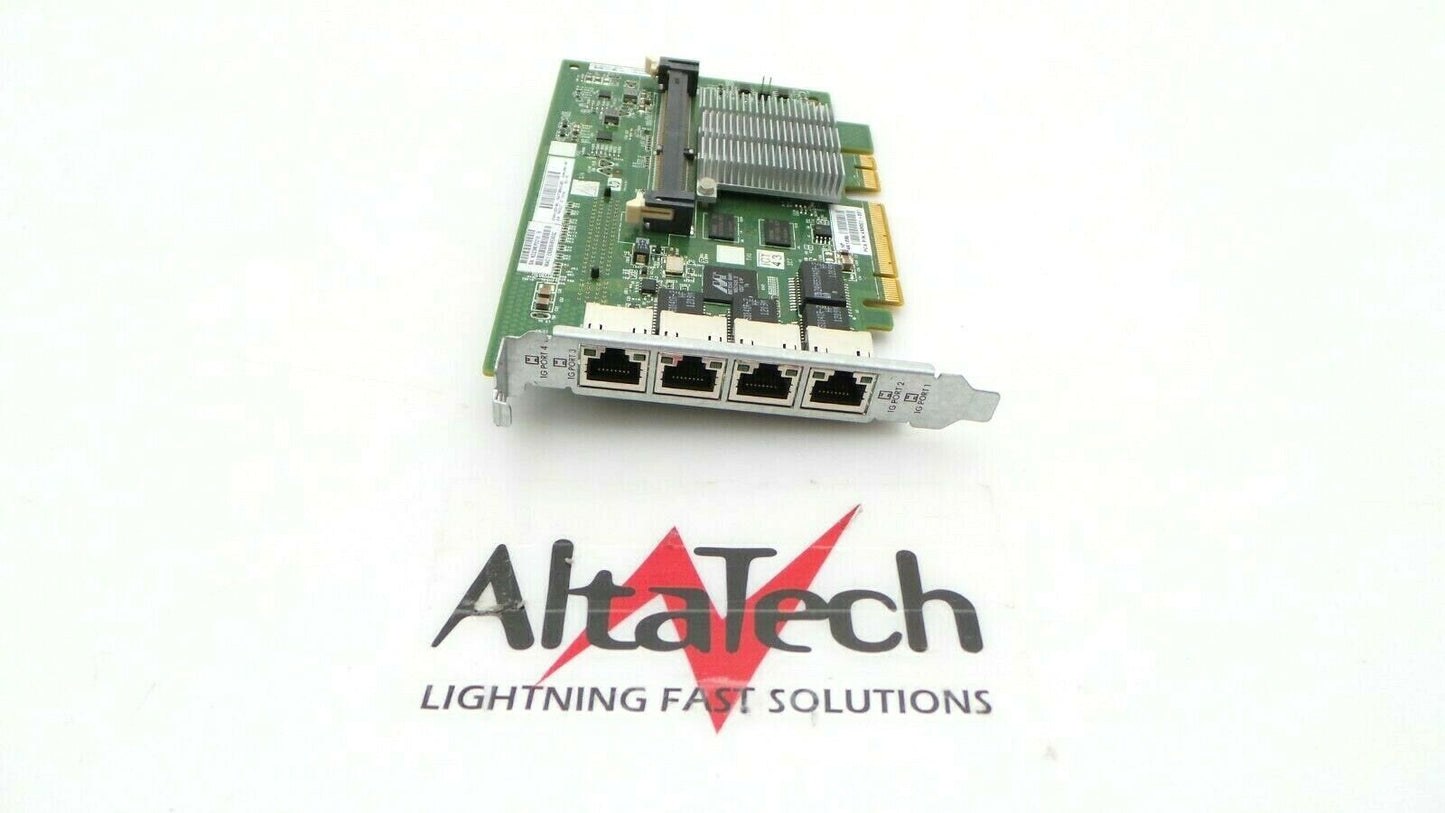 HP 491838-001 Quad Port Gigabit PCI-E NC375I Network Adapter, Used