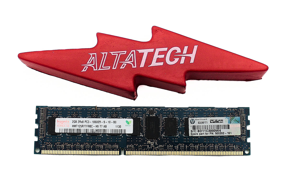 HP 500202-161_NOB 2GB (1X2GB) 2RX8 PC3-10600R DIMM, New Open Box