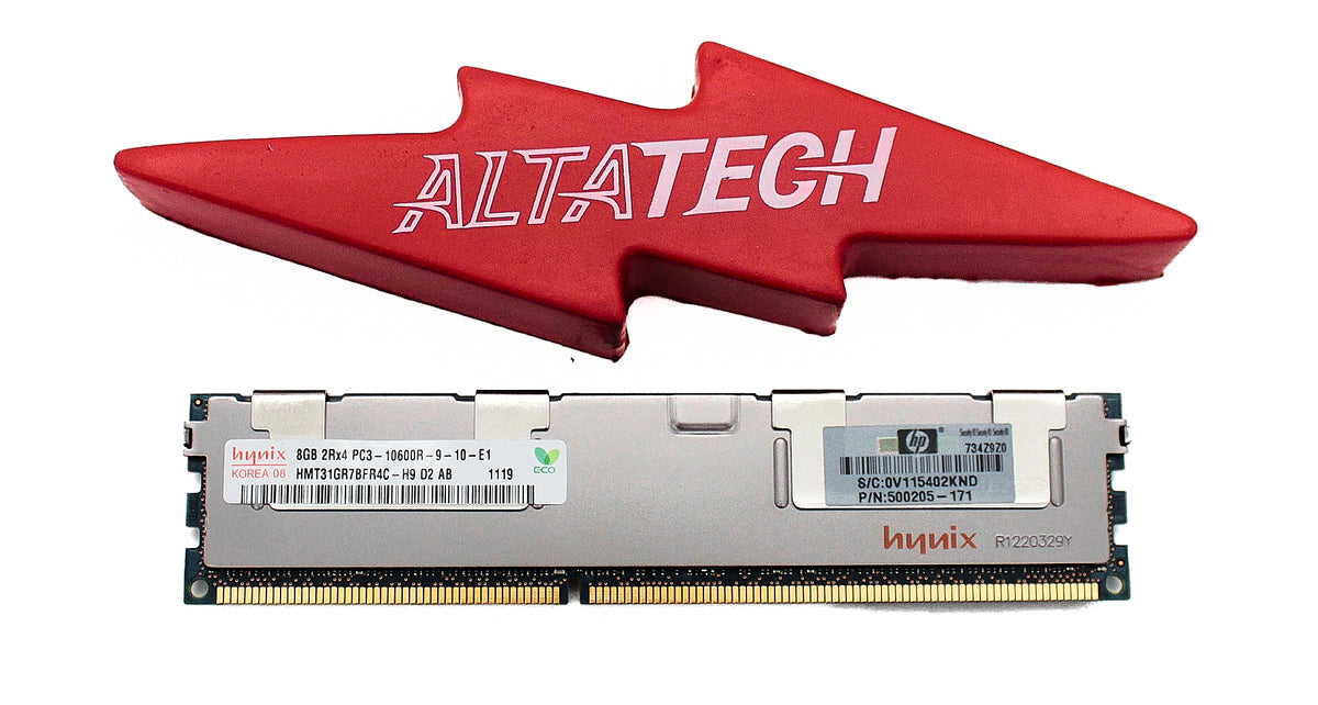 HP 500205-171 8GB PC3-10600R DDR3-1333 2RX4 ECC, Used