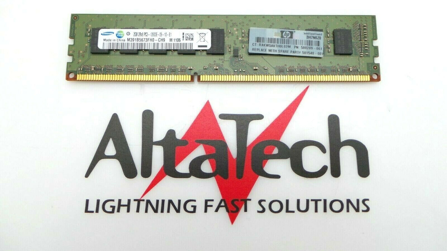 HP 500209-562 2GB PC3-10600E 2Rx8, Used