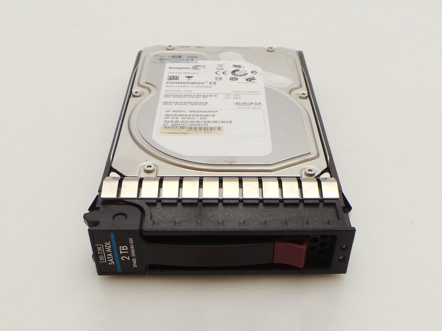 HP 507632-B21 2TB 7.2K SATA 3.5" MDL, Used