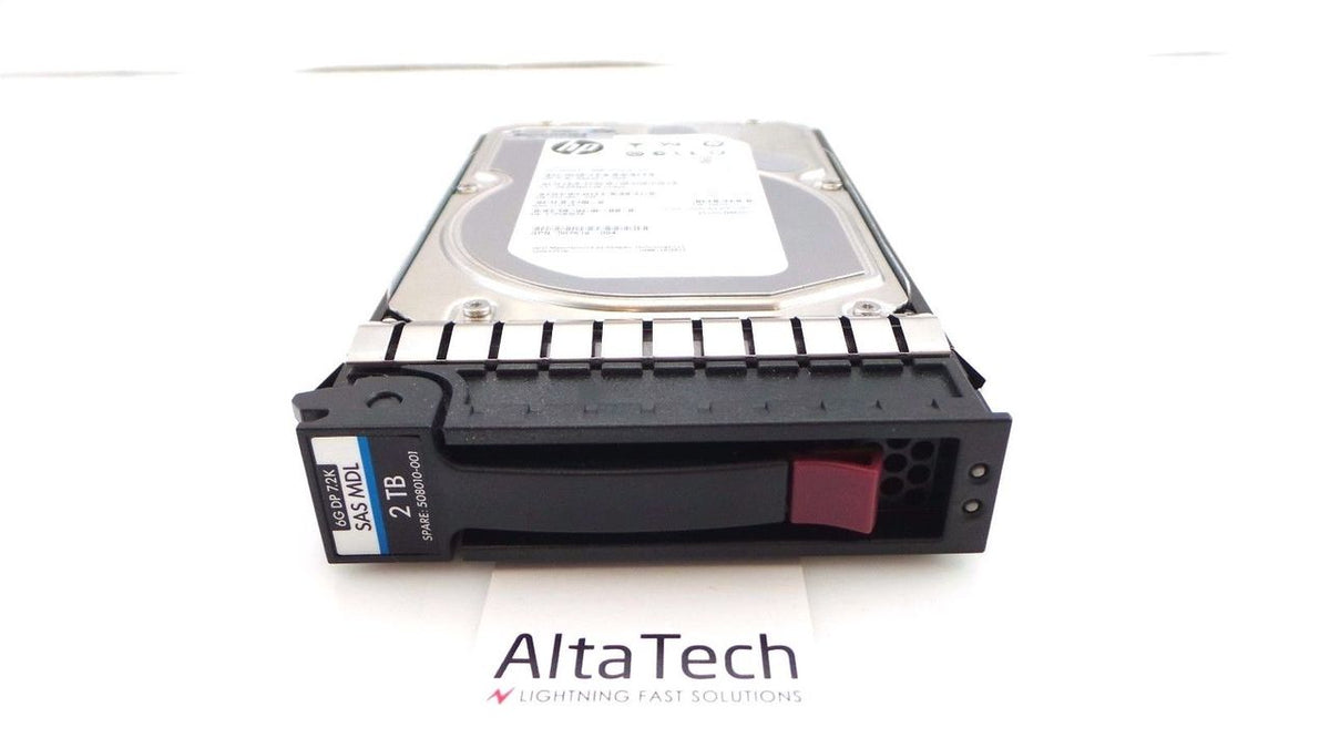 HP 508010-001 2TB 7.2K SAS 3.5" Hard Drive, Used