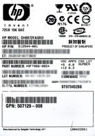 HP 512544-001 HP 72GB 15K DP 6G SAS HDD, Used